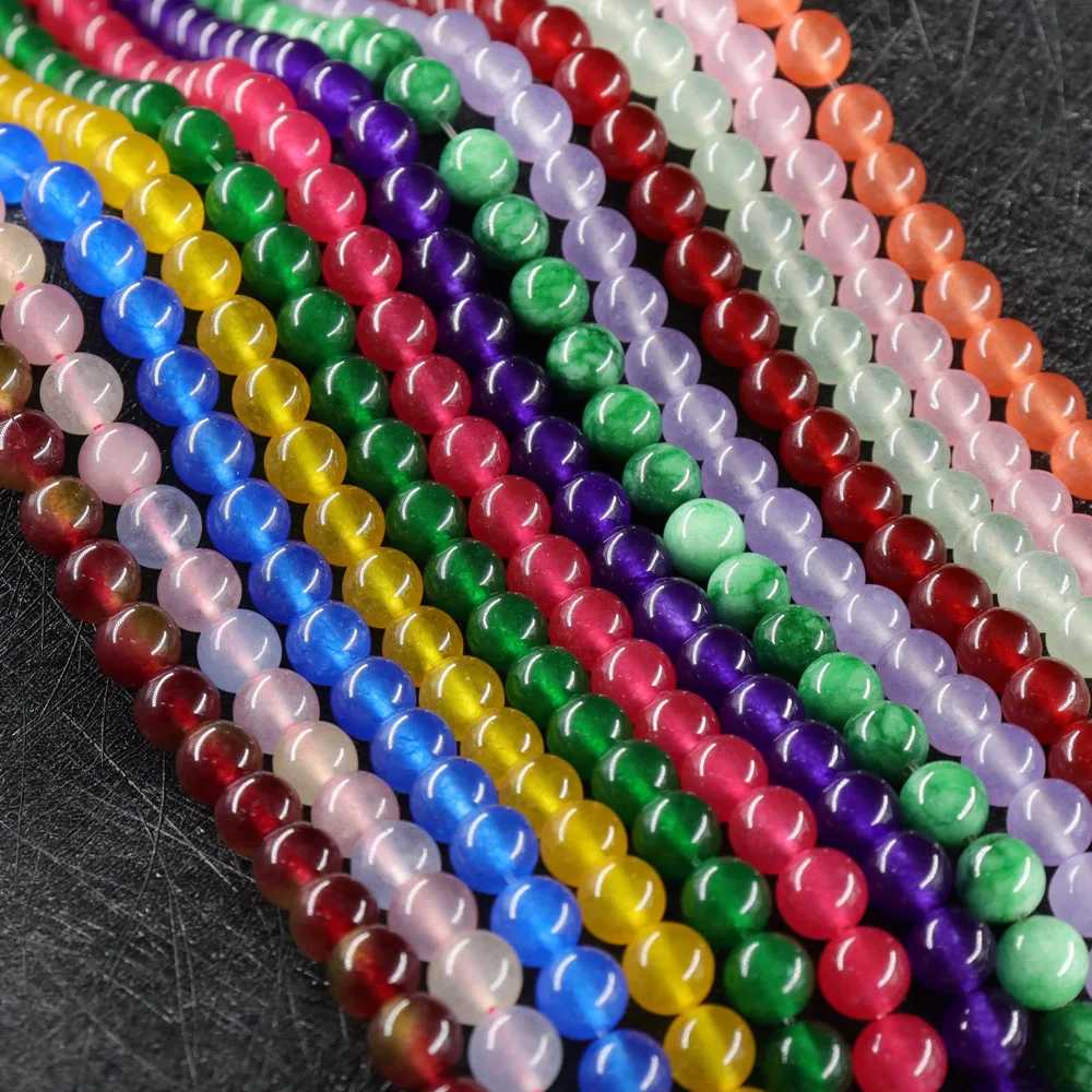 Natural Stone Beads Mixed 8mm 10mm Round Loose Gemstone Assorted Color for Bracelet Necklace Jewelry Making
