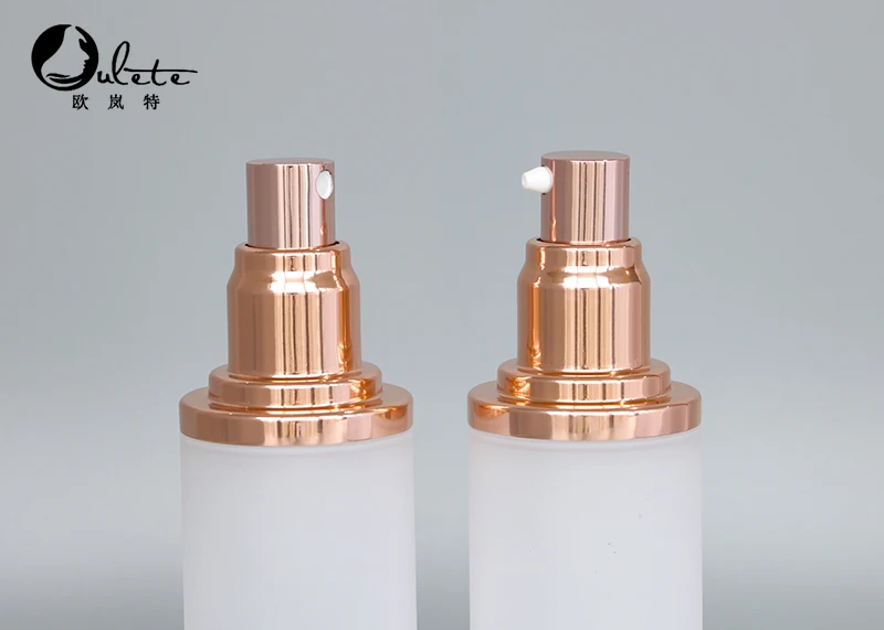 rose gold serum airless bottle 15ml 30ml 50ml lotion bottle 100ml 120ml cosmetic jar with rose gold lid
