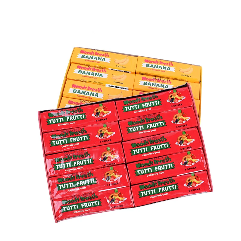 
5 Pieces Chewing Gum In Custom Packing Way Factory Direct Sale 