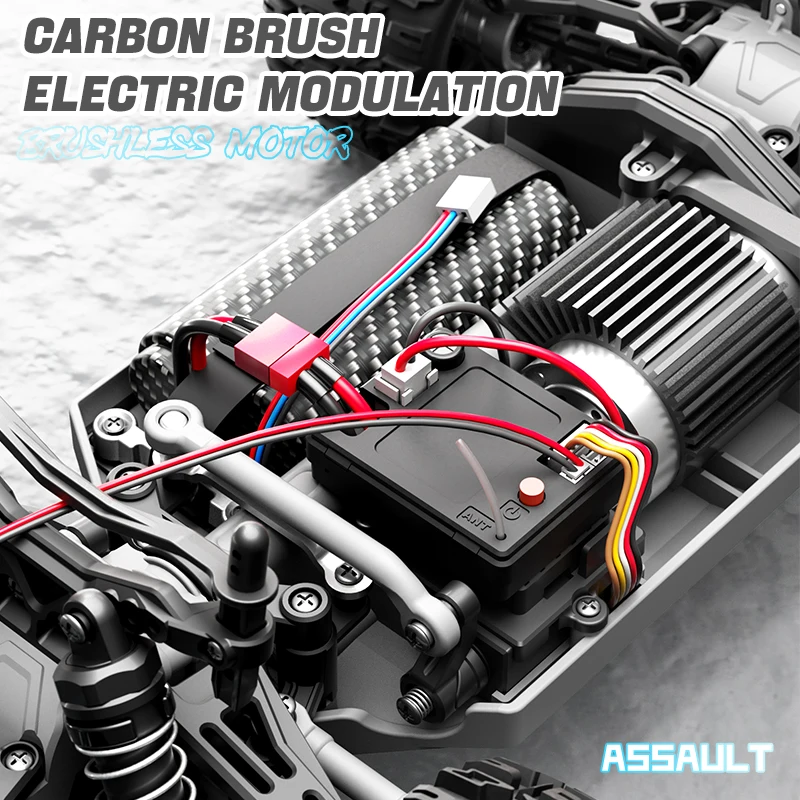 2.4G Metal RC Car With Light Rechargeable High Speed Car Toys 4WD 1/18 Full scale Off-road Remote Control Car