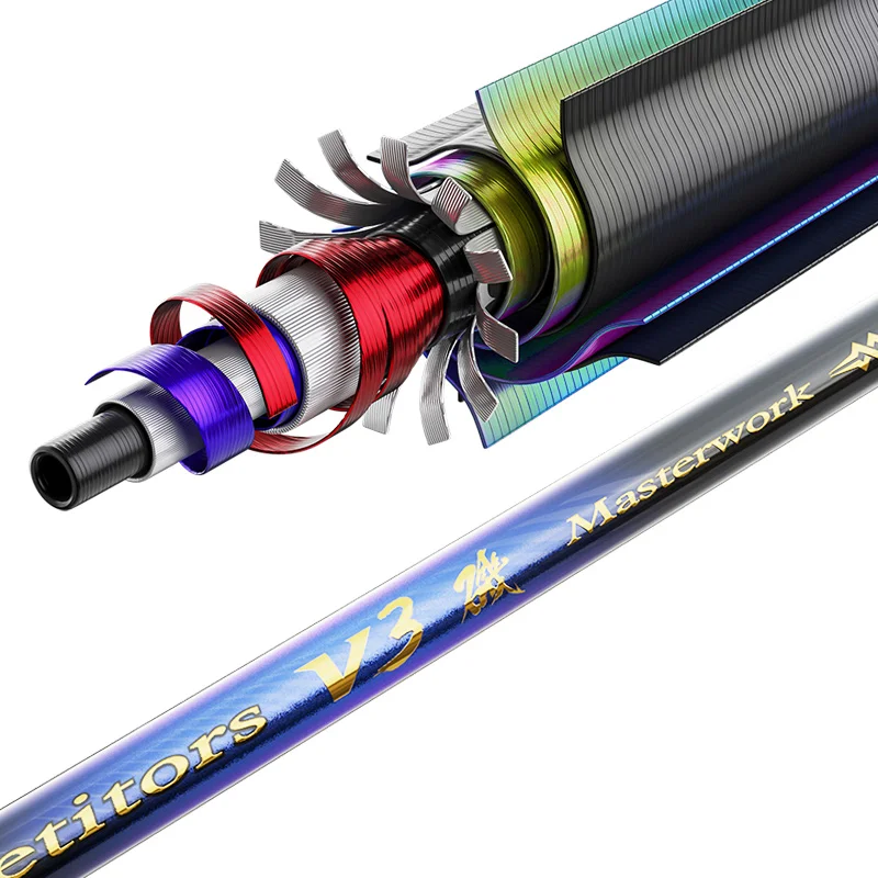 CWTLR02-4 Carbon Fiber In Sock Casting Deep Drop Spin Telescopic Rod Stand Slow Fishing Rods