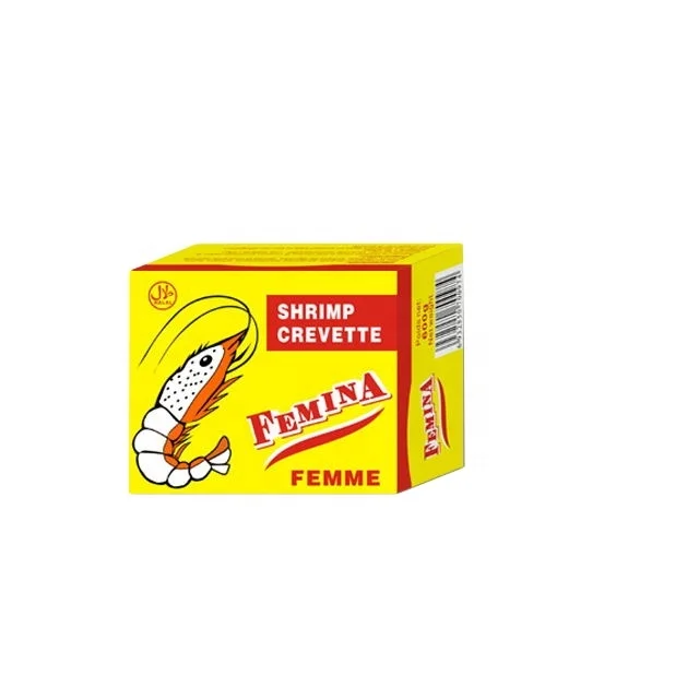 HALAL natural 12g shrimp/crevette seasoning cube  bouillon cube soup cube