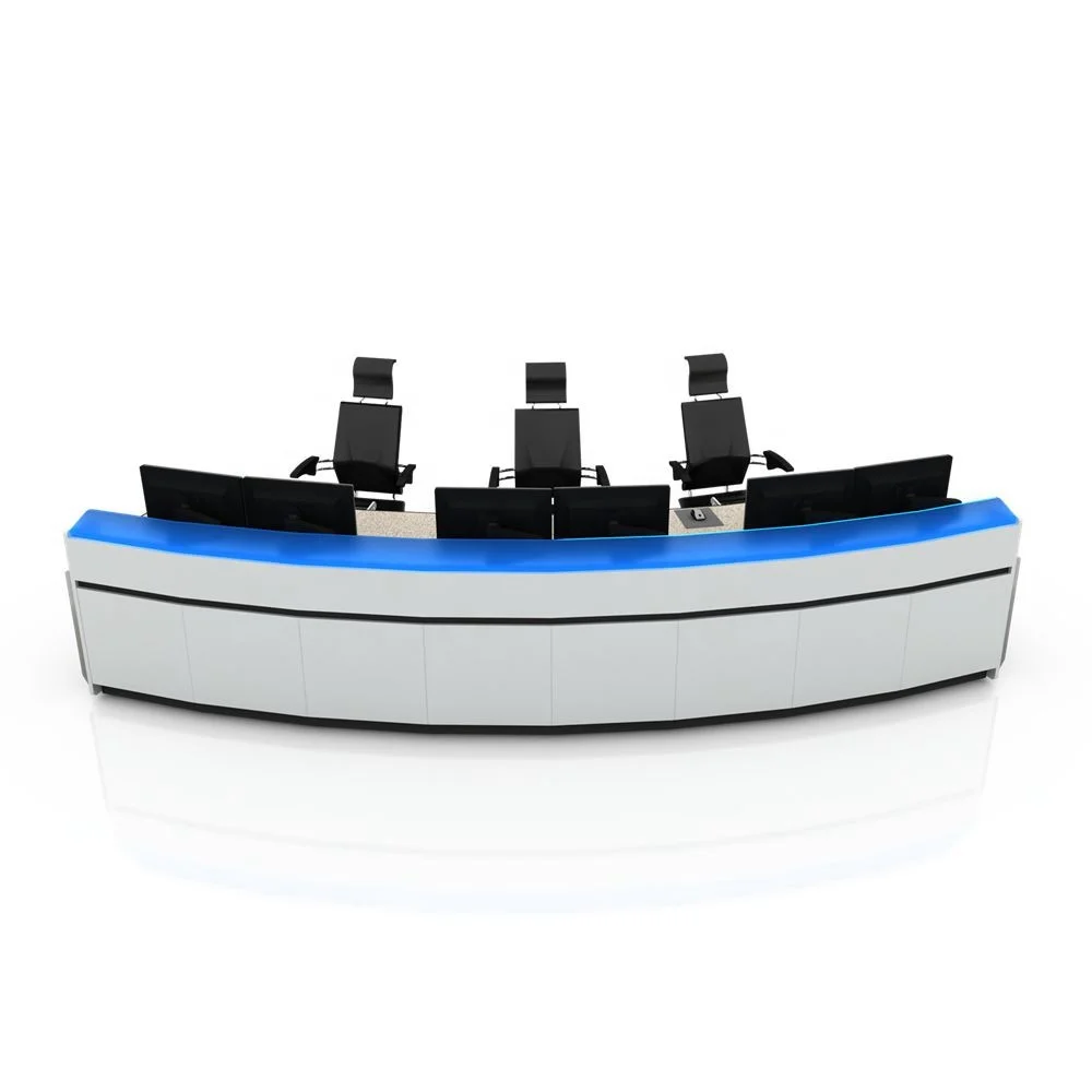 OEM/ODM Ergonomically Designed CCTV Console Command and Control Room Console Command Center Console