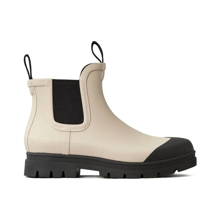 China cheap new technology chelsea pvc plastic gumboots white rain boots