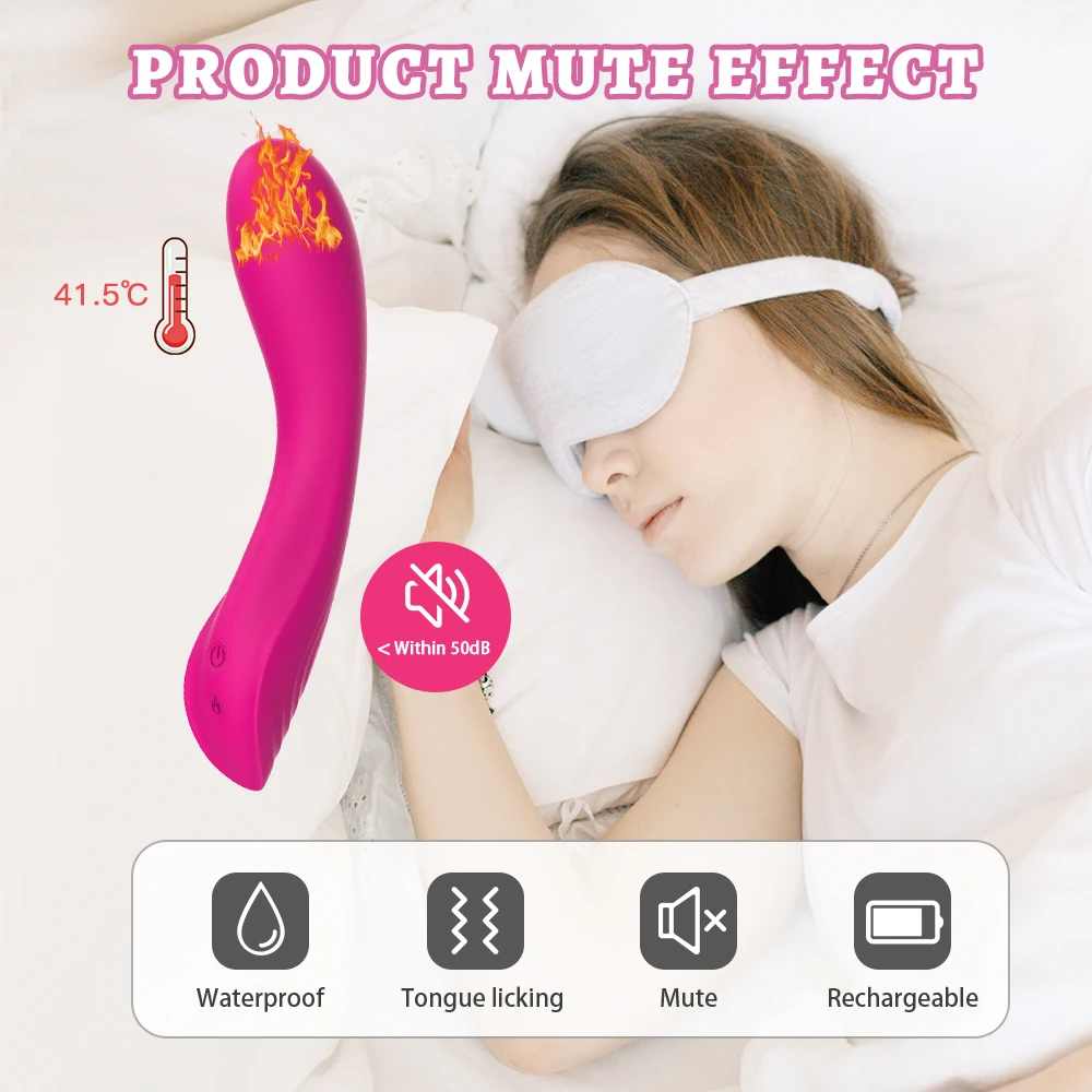 ShinePep Women's AV Wand Massager Vibrator 10 Modes Heating Adult Toy
