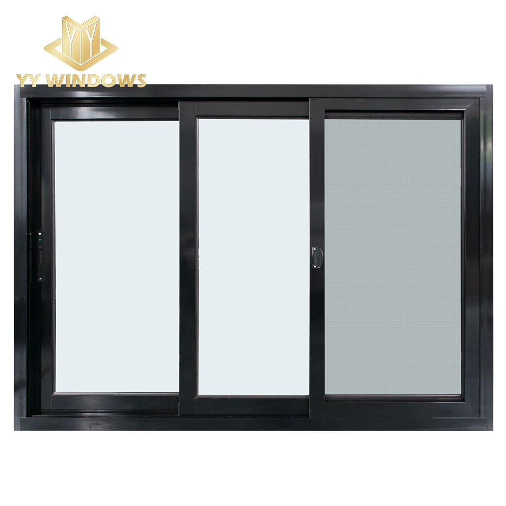 NFRC American standard big size energy saving aluminum glass sliding window for house
