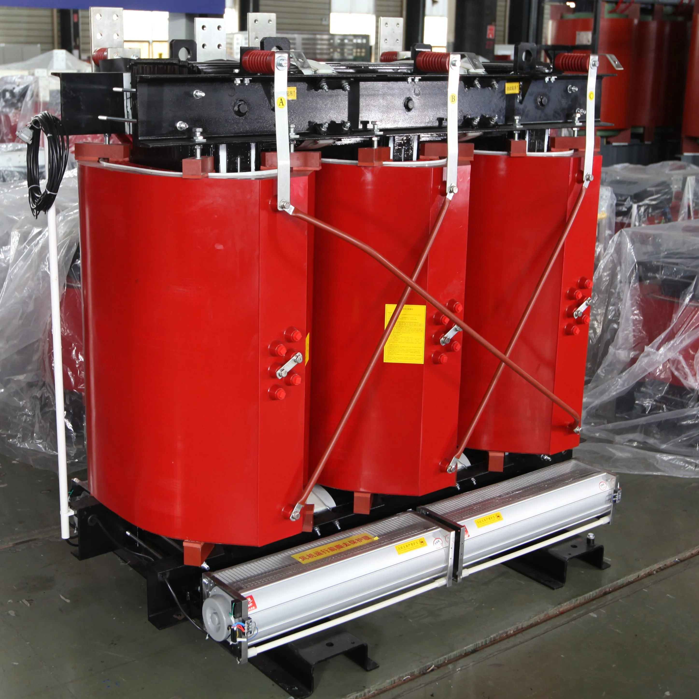 Сухой Тип 10 кВ/20 кВ/30 кВ литой смолы трехфазный распределительный трансформатор 400 В выход с входом 10 кВ/35 кВ