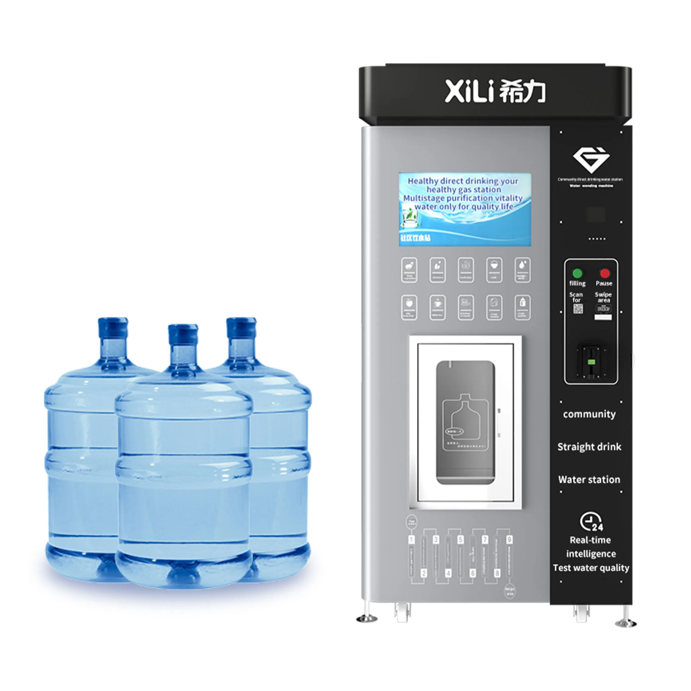 Reverse Osmosis vending 800G 400G water device Bottled Water Vending machine For Drinking Watervending machine with ambientwater