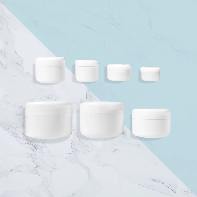 Cream bottle double wall cream matt jars eco PP cream jars eco friendly cosmetic packaging plastic jar