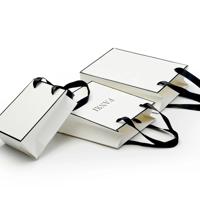 New brand thick  Coated big White Jewelry Packaging Paper Bags Wholesale Manufacturer Packaging & Storage Hot Sale