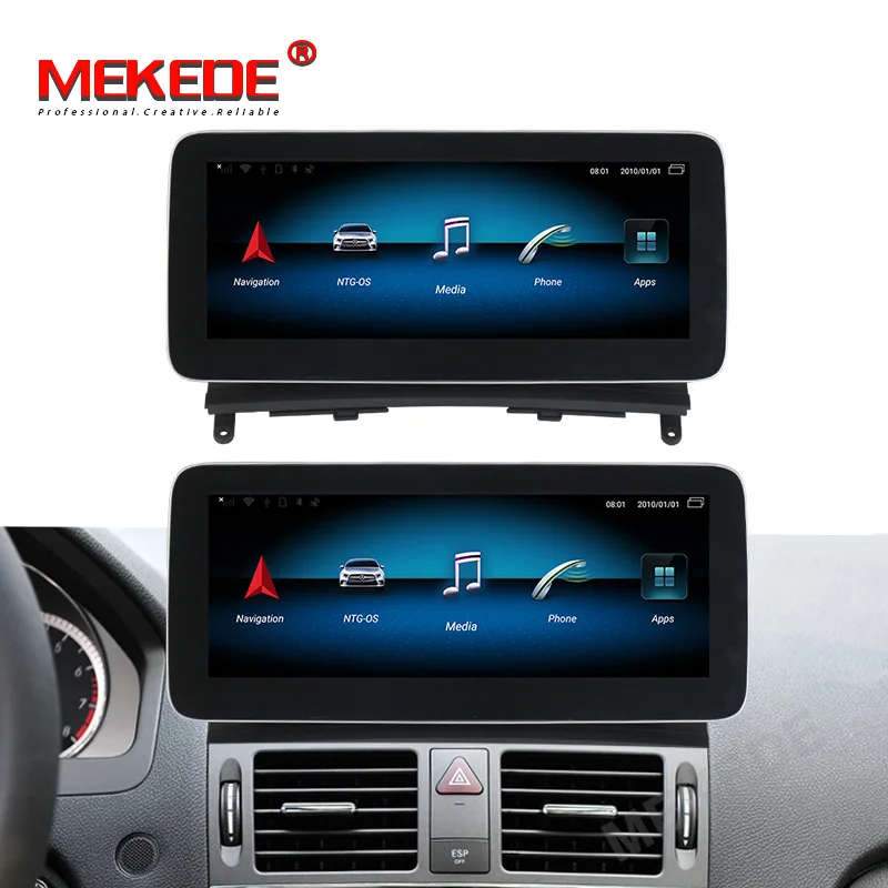  Автомобильный dvd-плеер MEKEDE 10 25 дюйма android 8 ядер + 128 ГБ для Benz C Class W204 2008-2010 NTG4.0 Wi-Fi