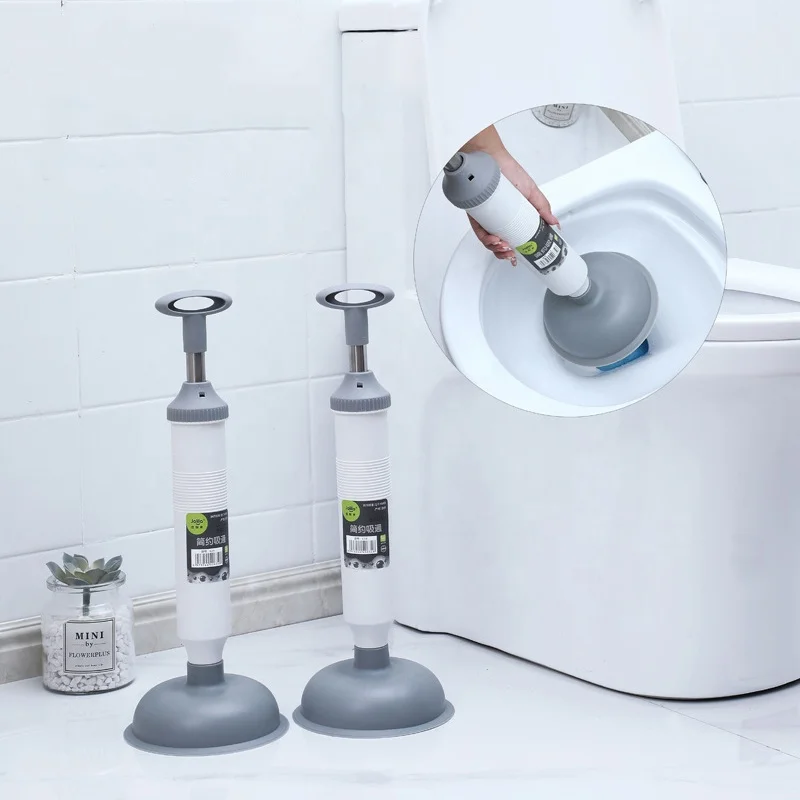 Pipeline blaster gun sewer dredge unclogger drain sink powerful  suction toilet high air pressure inflator plunger pump