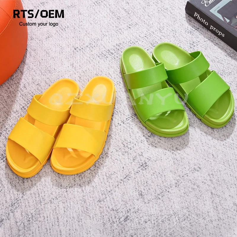 Summer New Design PVC Slipper Unisex High Quality Wholesale Beach Outdoor Oem Custom Logo Slide Bath Slippers