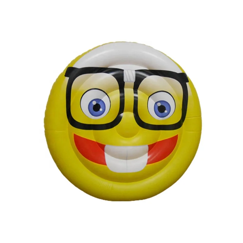 Pool party inflatable emoji float pontoon