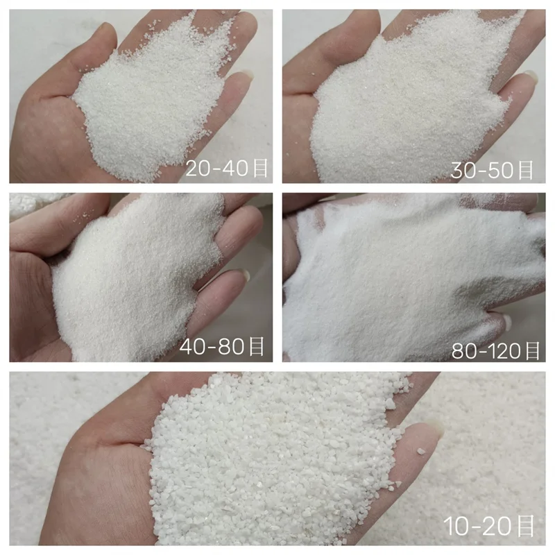 99% High purity White Quartz Silica Sand for glass production ceramics applications From China