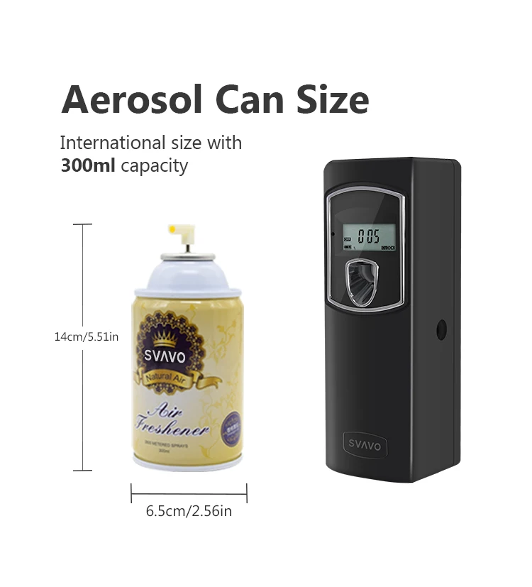 Toilet motion sensor lcd battery operated automatic air freshener wall mounted  fragrance spray perfume dispenser