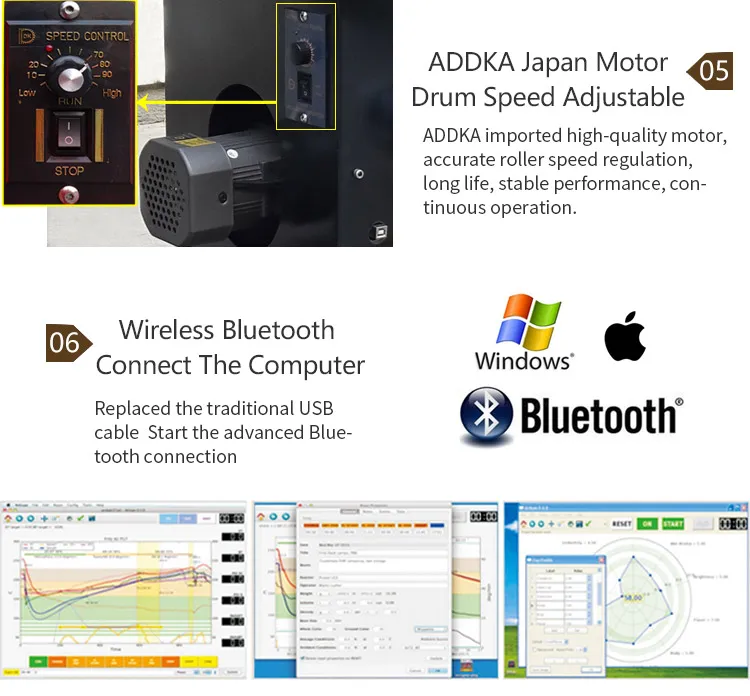 
DY1KG coffee bean roaster Stainless Steel Housing Materia roaster gas roaster machine 