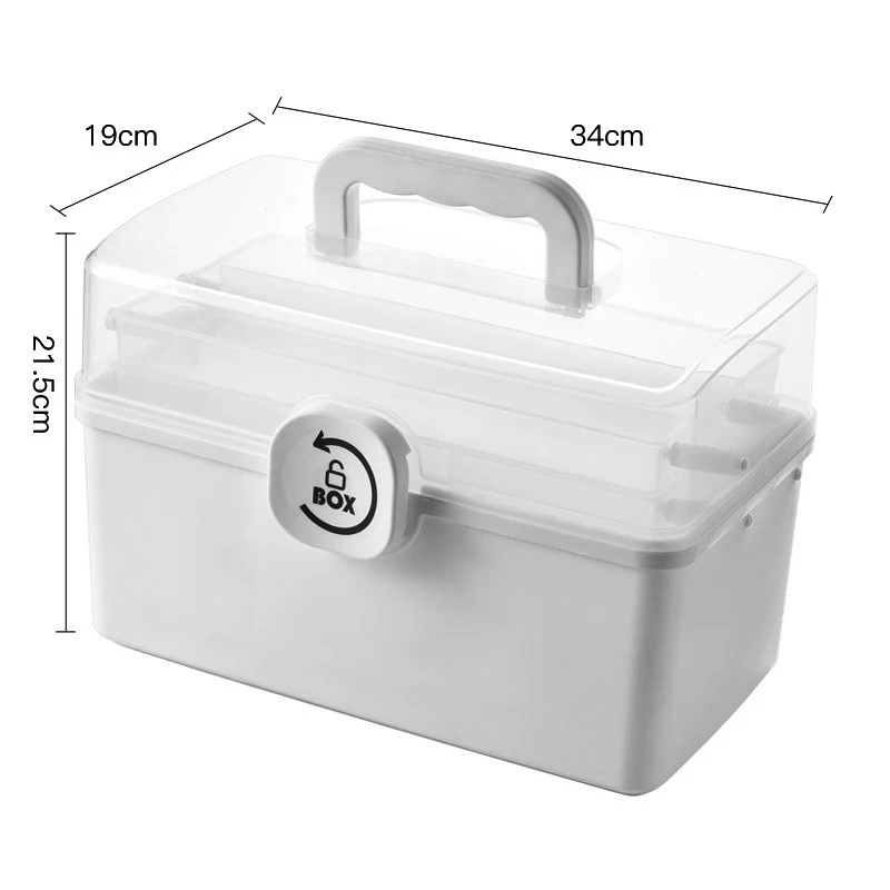 6.7 Plastic Storage Box Multipurpose Organizer and Storage Case for Art Craft and Cosmetic