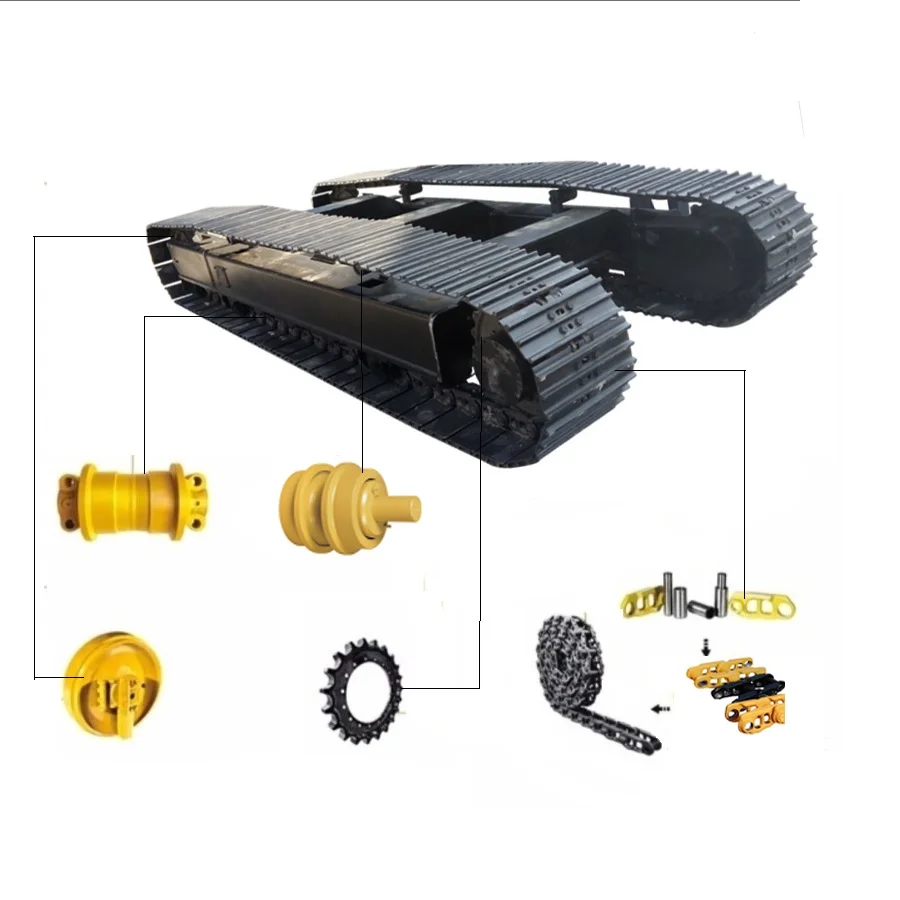 TOP Quality Undercarriage Parts Excavator  Track Adjuster Assy front idler roller  bucket pin  spare parts