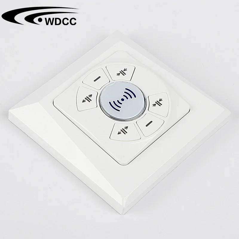 heavy-duty tuya app smart phone with Alexa and google home  wave radio remote control system motorized ripple fold curtain track