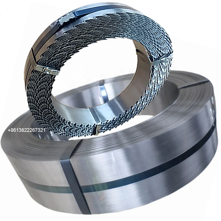 band saw blade strip steel material SK5 round edge treating carbon steel strip