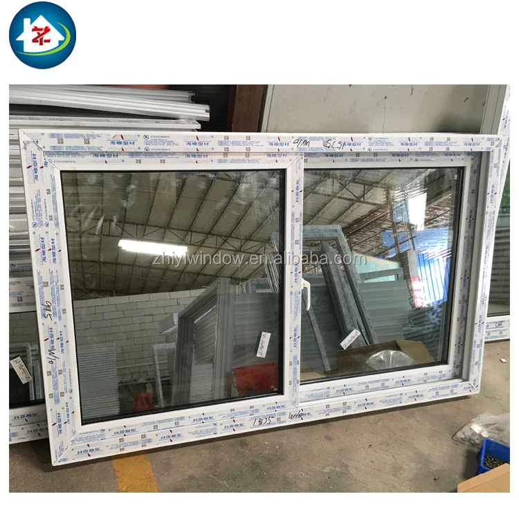 Commercial PVC Tinted Glass Sliding Window Home Hurricane Impact Slider Windows