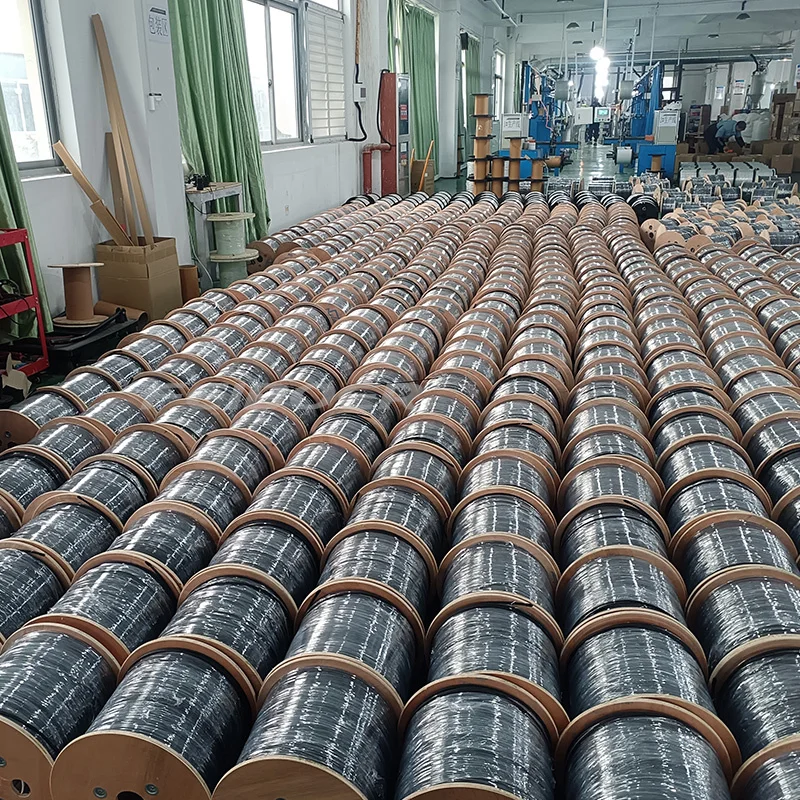 CN Feiboer Supply FTTH fiber drop cable ftth 2 core low smoke zero halogen outdoor GJYXCH/GJYXFCH cable production line