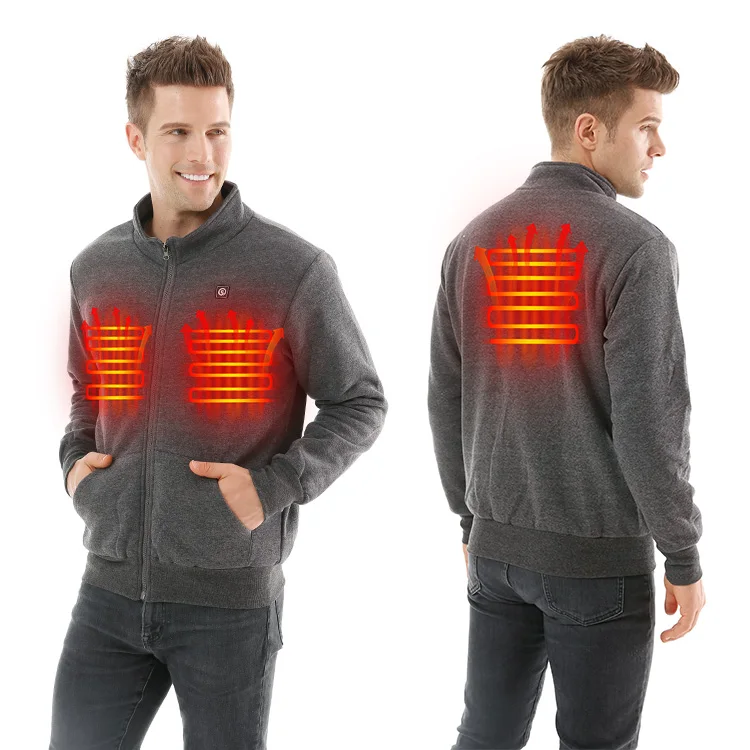 2024 New Unisex USB Heated Fleece Jacket for Outdoor Sports and Workwear wholesale