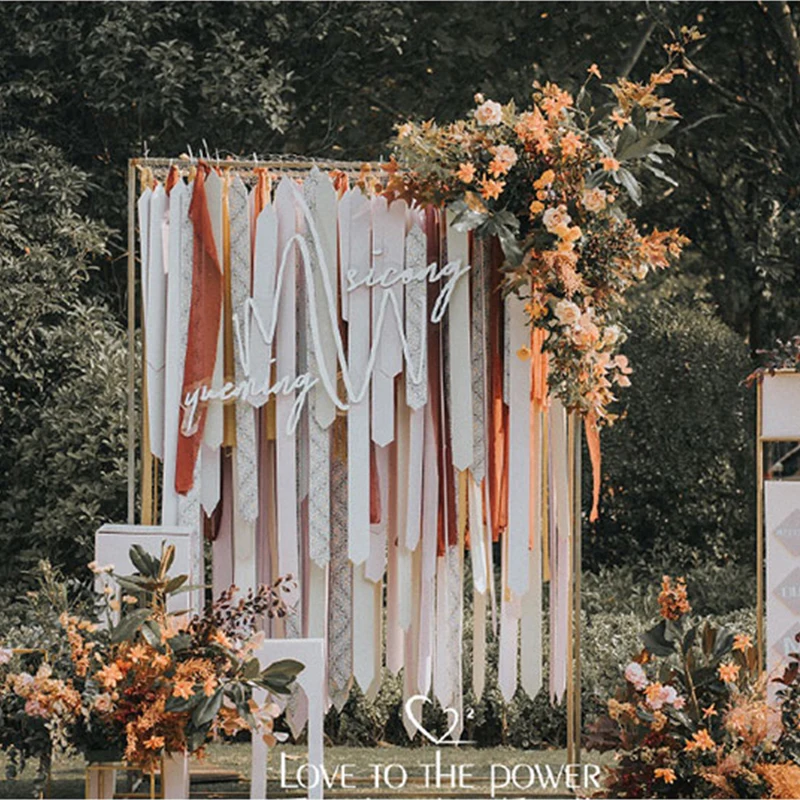 Arch backdrop stand Wedding Stand Square Arch For Wedding Decoration metal wedding arch