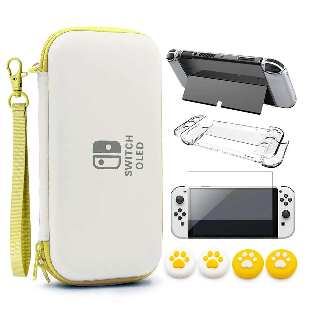 Hard Protective Storage Bag Portable Dirt Resistant bag with hand strap Easy Carrying Case for Nintendo Switch OLED Host