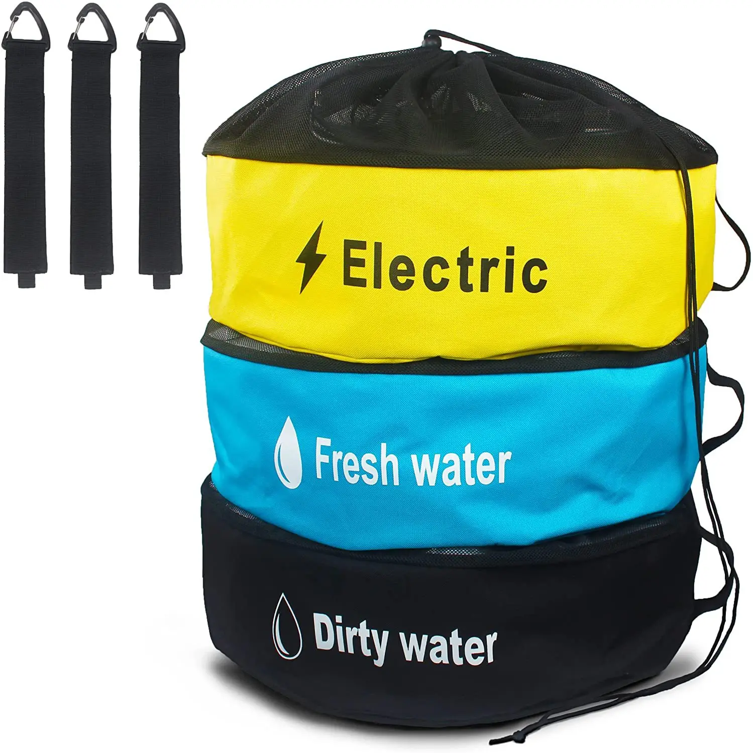 Factory Direct Waterproof RV Equipment Drawstring Storage Bag Utility Bag Different Colors Fresh Water Hoses Organizer Bag