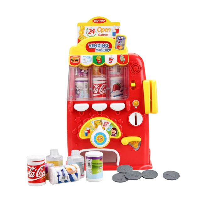 Classy pretend using coin to buy drink toys mini vending machine toy
