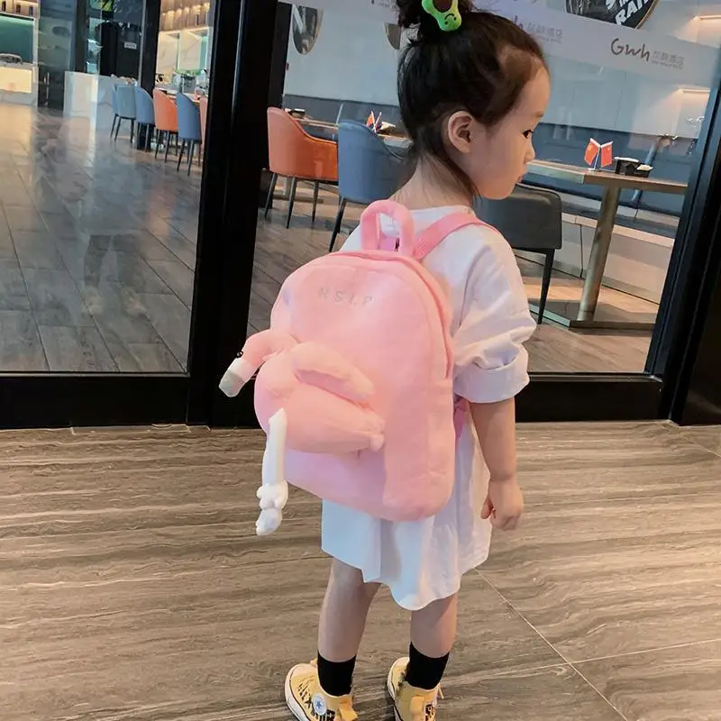 New arriving school book bag children plush cartoon mini backpack