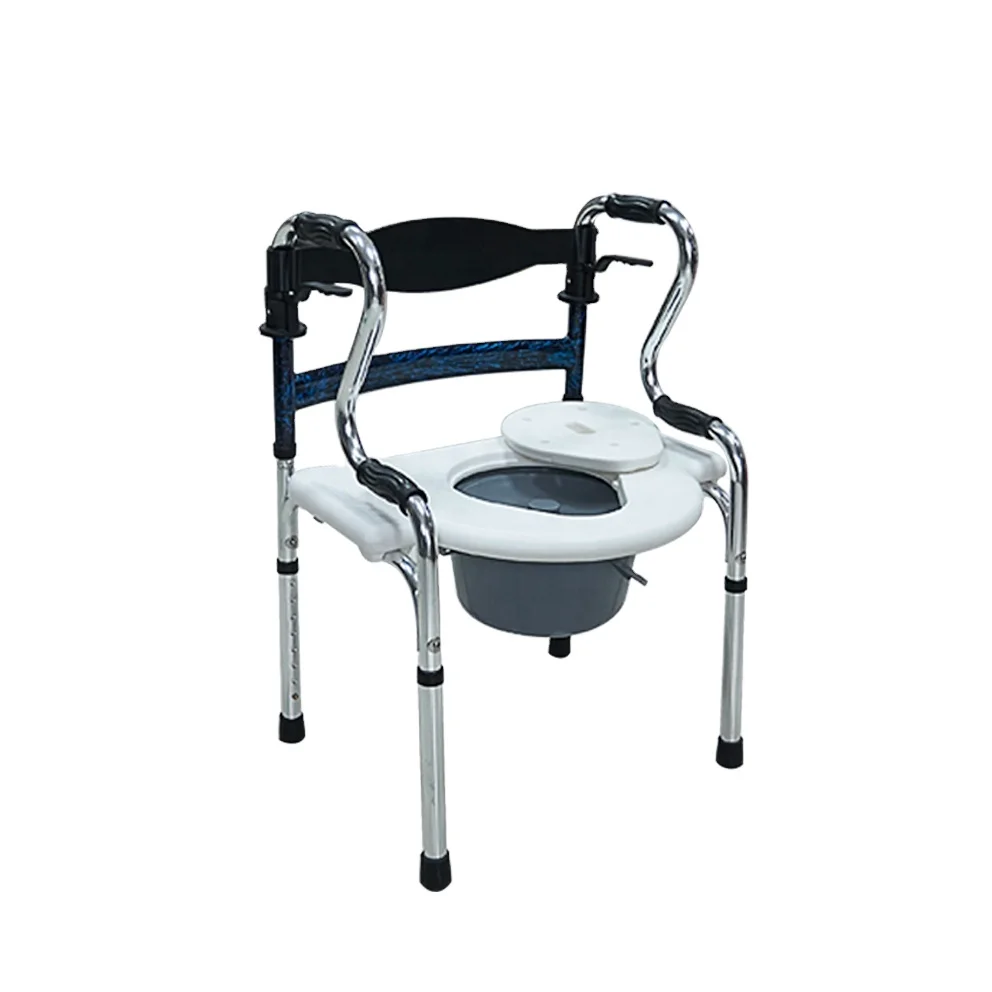 walker foldable aluminum chair homecare lifting Cheap Price Folding Bathroom Manual shower Chair commode chair aluminum walker