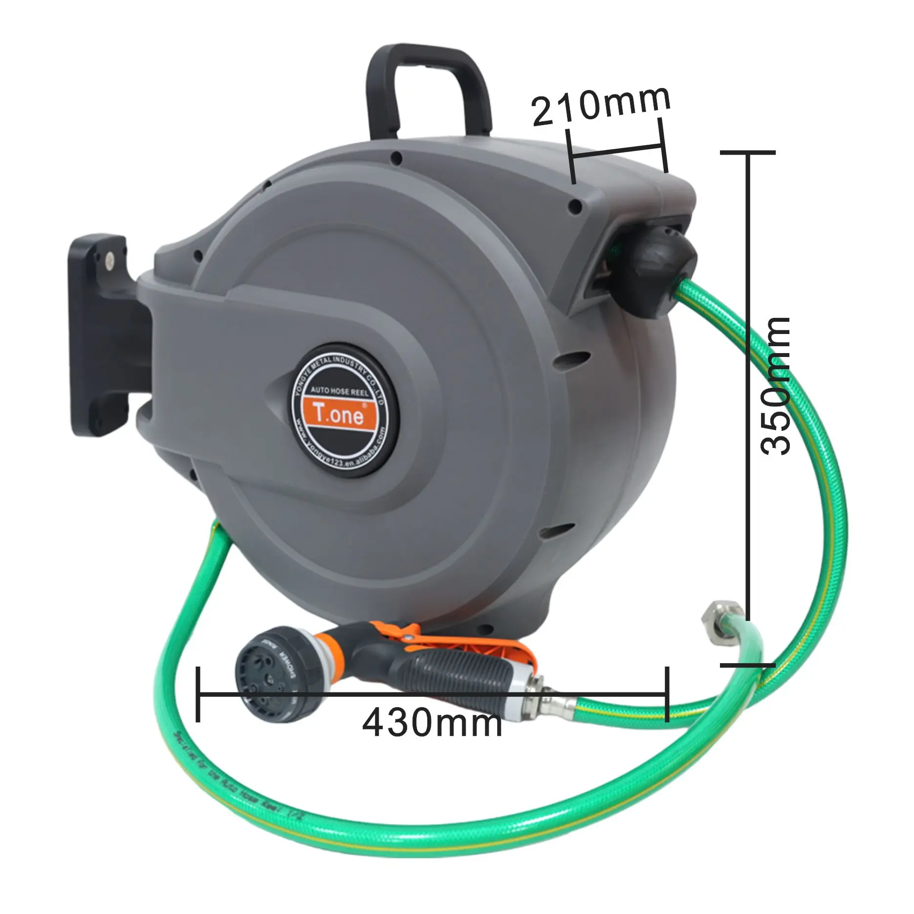 Hot Selling Flexible Combined Retractable Garden Hose Reel High Pressure Garden Water Hose Reel