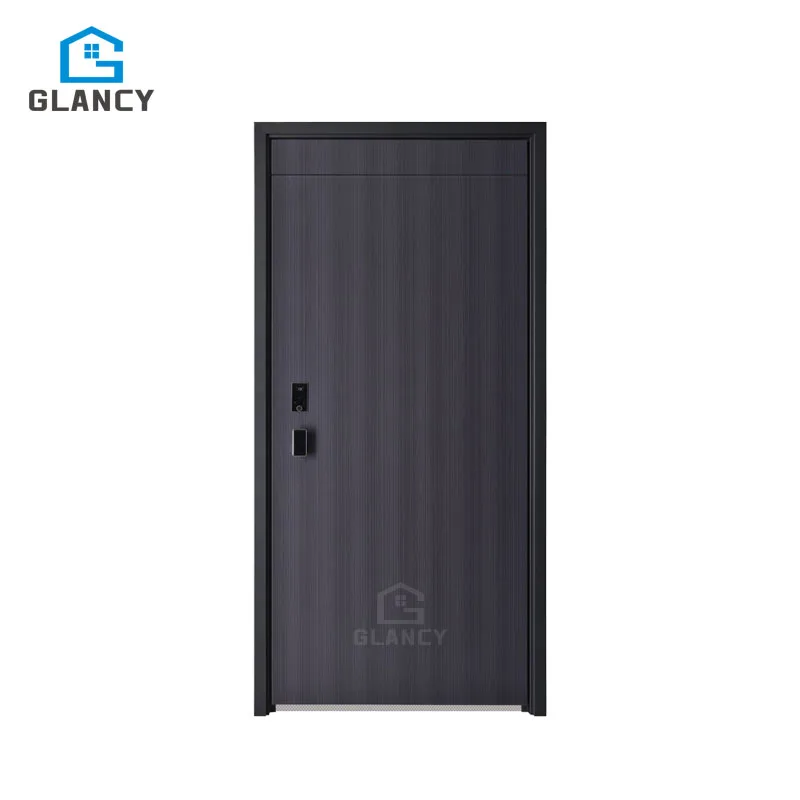 New Modern Italy Design Hot Sale Metal Other Front Entry Door Cheap Price Exterior Steel Security Entrance Doors For Houses