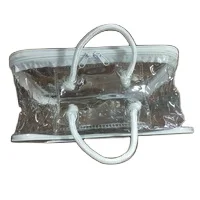 Clear PVC Zipper Blanket Packaging Bags with Handle Carried Bed Sheet Pillow Bag