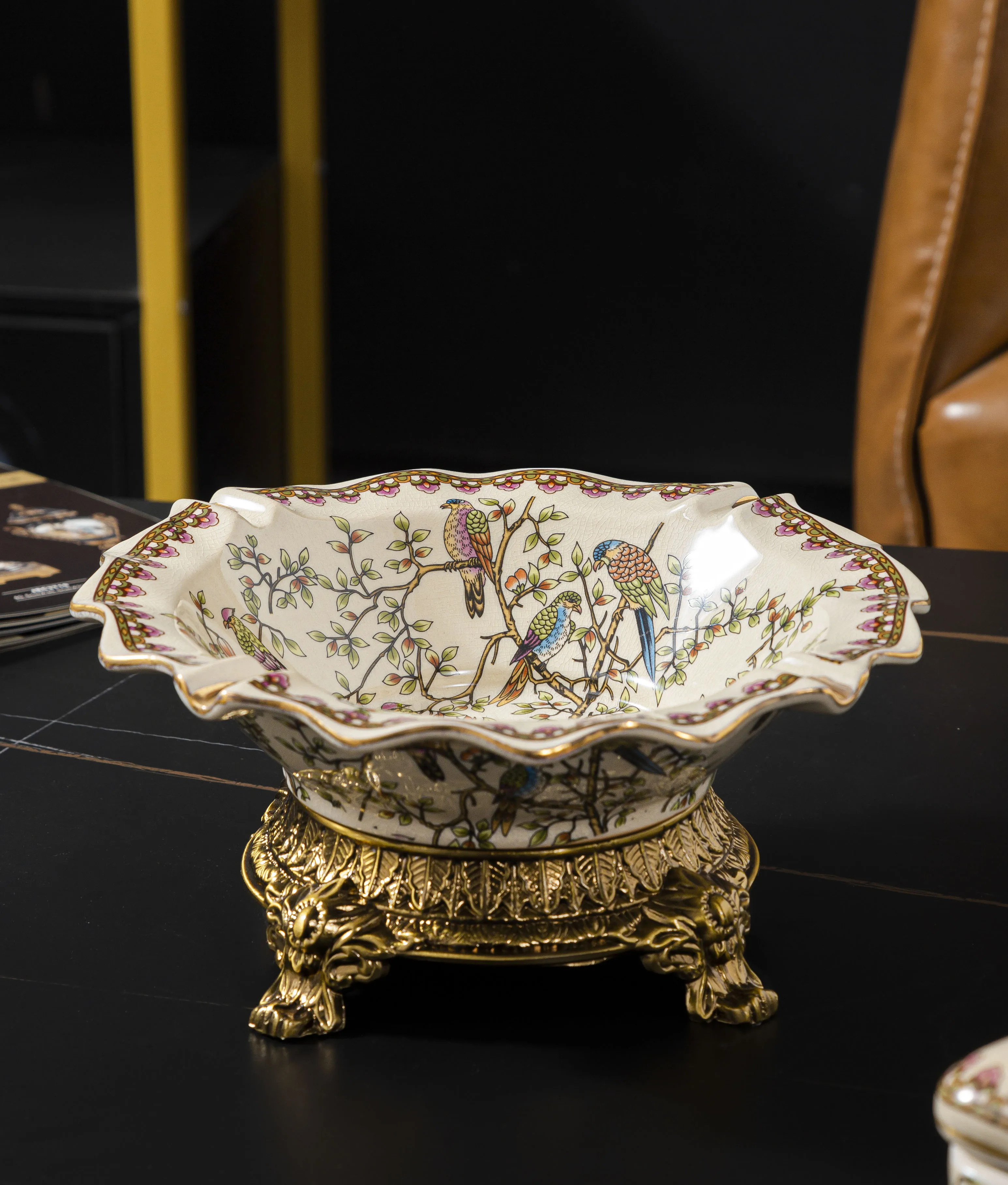 Wholesale good price various styles Ceramic ashtray skillful manufacture