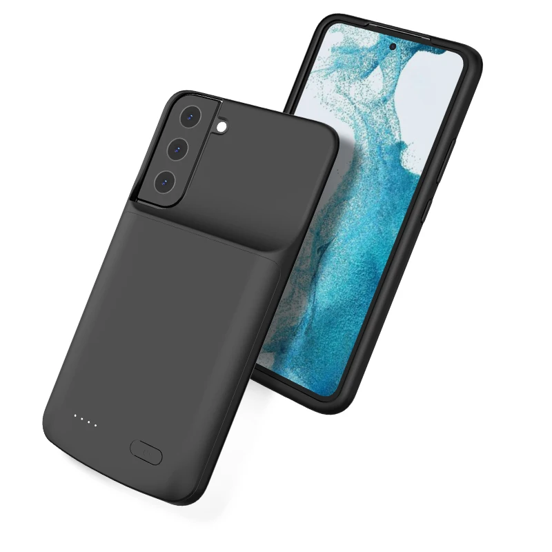 S22 Ultra Slim External Battery Charging Case 4800mAh Slim Protective Charging Battery Pack for Galaxy s22 ,s22 Plus S22 Ultra