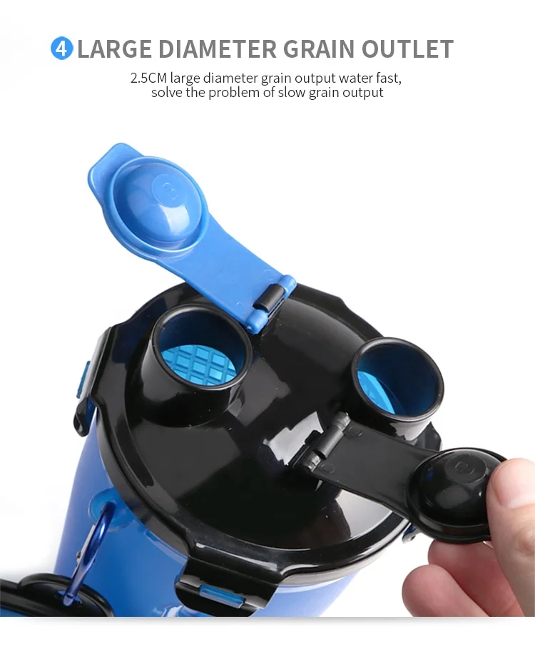 Portable Pet Water Food plastic Bottle Double Hook Silicone Folding bowl outdoor Dog Cat trvel Feeder Cups