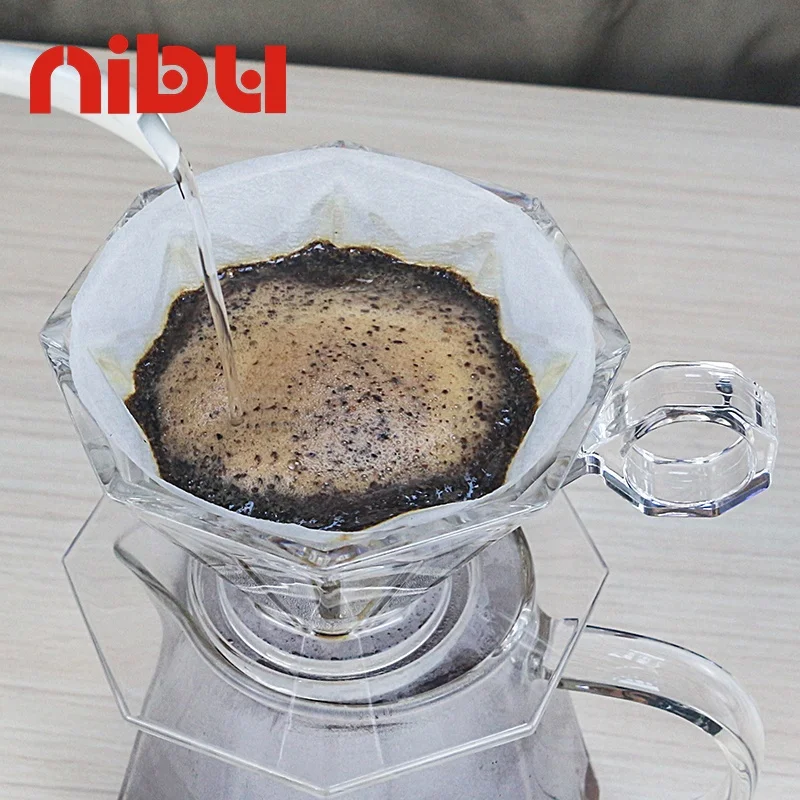 Nibu Customization Hand Brewing Coffee Tool Cone V Shape Coffee Dripper Filter Strainer Coffee Filter Cup