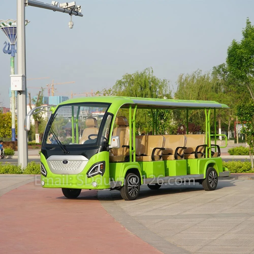 11 Passengers Tourist Shuttle City Tour Vehicle 11 Passengers Electric Shuttle Bus for Resort & Parks