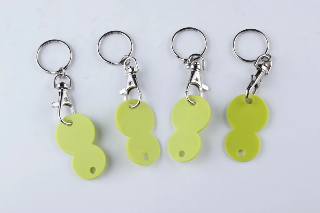 2020 рекламная акция китайской фабрики, дешево, без минимального логотипа на заказ, пластиковая тележка, брелок для монет