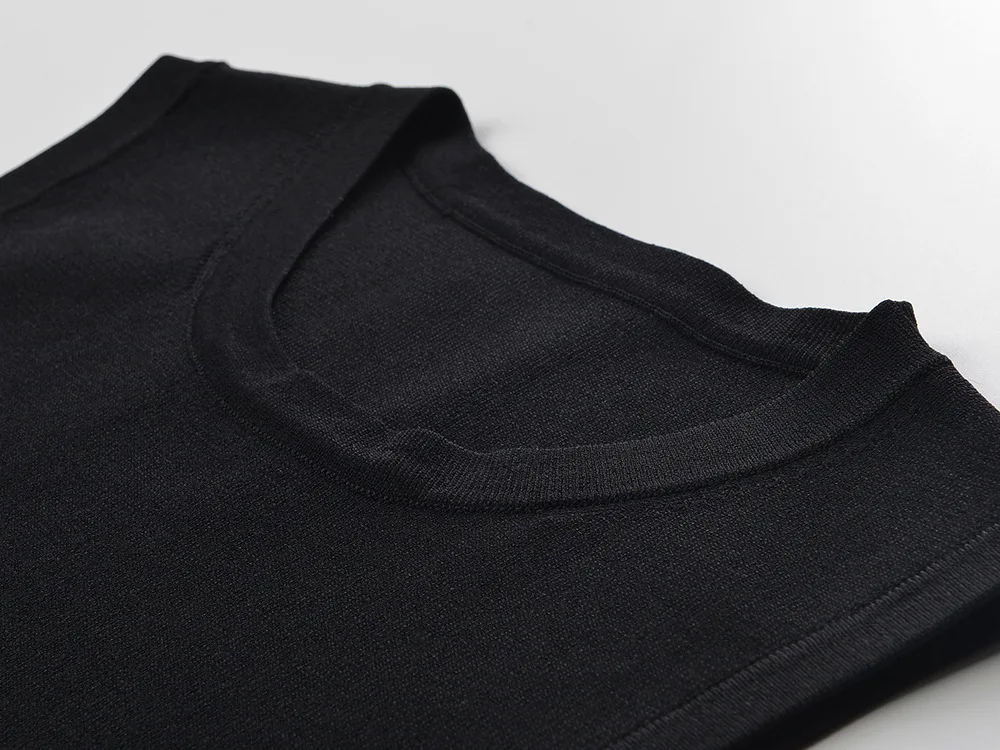 New Arrival 2024 Spring Summer Sequined Flower Suit O-neckline Sleeveless Short Tops Slim Midi Skirt Women Knit 2Pcs