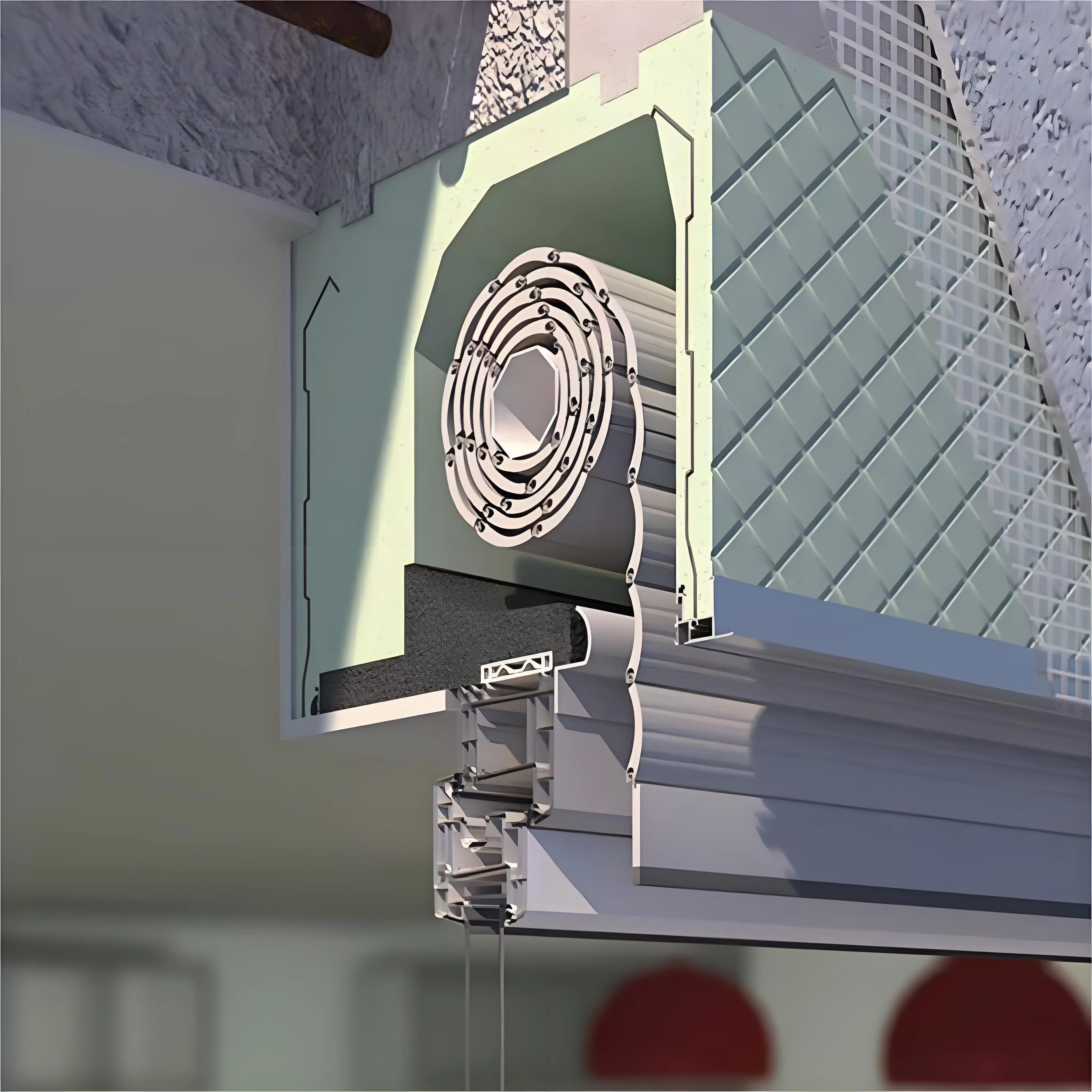 Hurricane Windproof Aluminum Rolling Door Roll-Up Door Security Shutter Automatic Roller Shutter for Windows and Doors