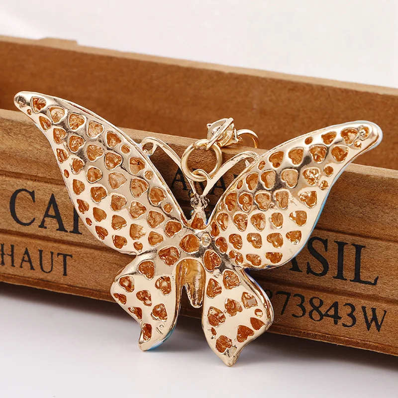Factory main product butterfly keychain excellent quality custom cute insect keychain