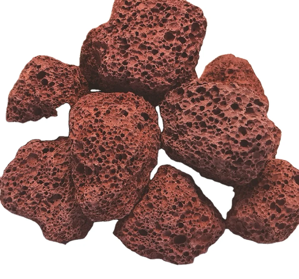 Filter media using volcanic stone, natural volcanic stone, aquarium lava rock