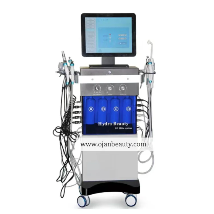 14 in1 aqua peel   oxygen hydra deep cleaning facial machine | hydra microdermabrasion Machine hydro facial machine