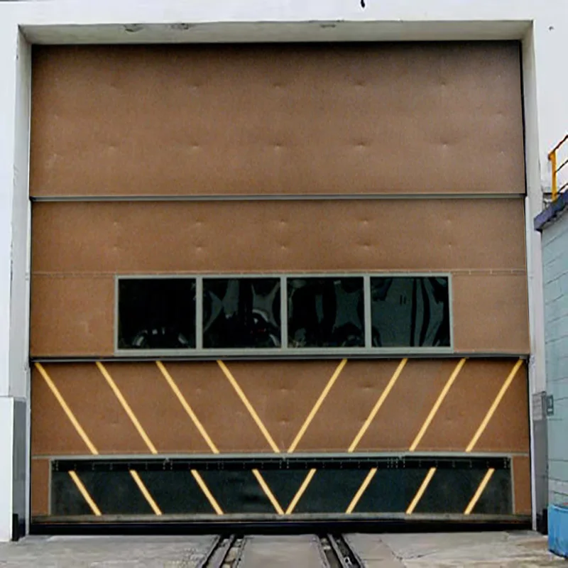 Personnel Doors Sectional Garage Doors with Windows Remote Control Glass JST Modern Inserted Full Size Steel Foldable Industrial