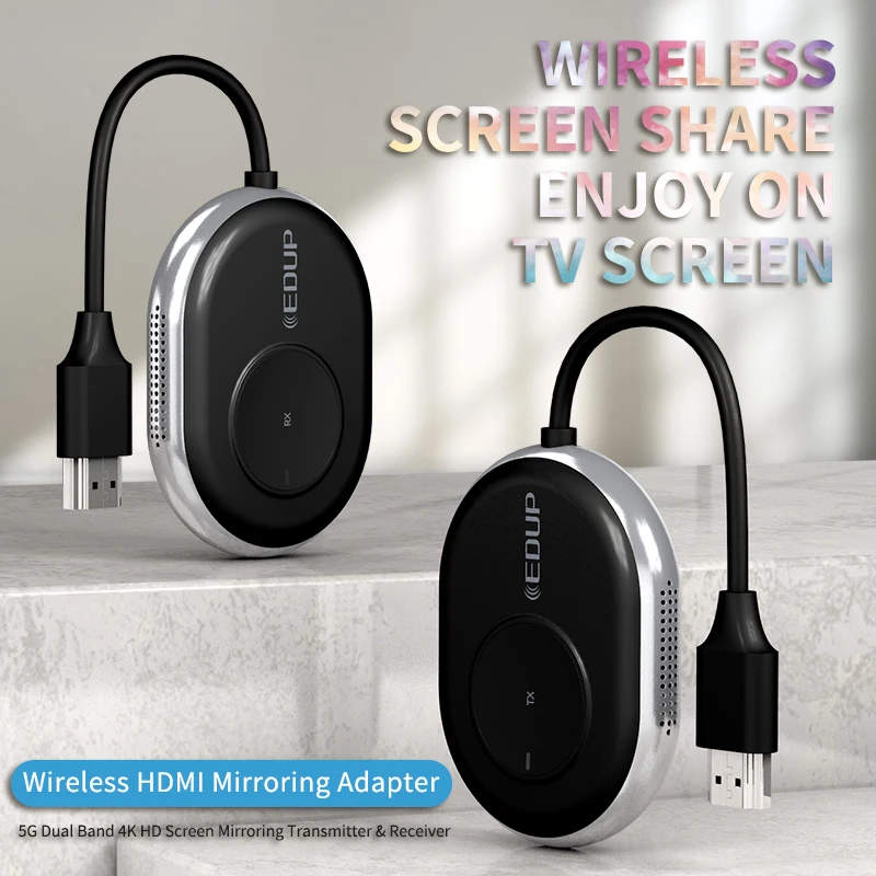  EDUP Long range hd wireless extender transmitter and receiver adapter 4K video display dongle for TV Laptop